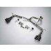 jun b.l twin rear muffler kit hyundai santa fe dm 2012-15